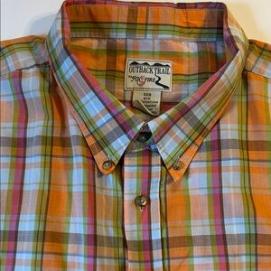Outback Trail by Foxfire Men's 3XB Multicolor‎ Plaid Shirt work wear casual vaca